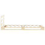vidaXL Cadre de lit de palette sans matelas 90x200 cm bois pin massif