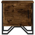 vidaXL Table de chevet chêne fumé 40x30x40 cm bois d'ingénierie
