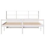 vidaXL Lit bibliothèque sans matelas blanc 180x200 cm bois pin massif
