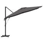 vidaXL Parasol Roma Anthracite 286 x 285 x 265 cm Polyester  Aluminium