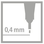 Stylo-Feutre POINT 88 Pointe Fine 0 4 mm pourpre x 10 STABILO