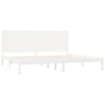 vidaXL Cadre de lit sans matelas blanc 180x200 cm bois massif