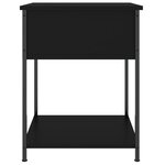 vidaXL Tables de chevet 2 Pièces noir 44x45x58 cm bois d’ingénierie