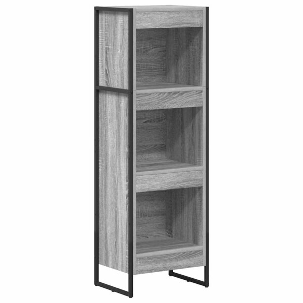 vidaXL Bibliothèque Gris Sonoma 80 x 30 x 155 cm Bois d'ingénierie