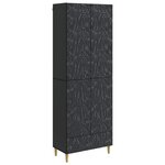 vidaXL Ensemble de Meubles 2 Pièces Noir Bois d'ingénierie