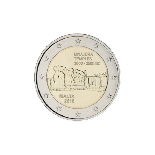Malte 2018 - 2 euro commémorative temple
