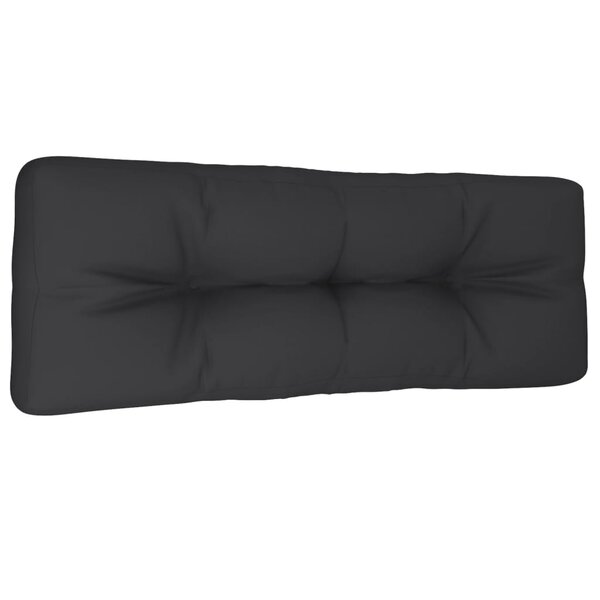 vidaXL Coussin de palette noir 120x40x12 cm tissu