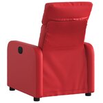 vidaXL Fauteuil inclinable Rouge Similicuir