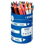 Pot de 36 crayons de couleur triangulaires gros modules LYRA Ferby