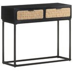 vidaXL Table console 90x35x76 cm Bois de manguier massif