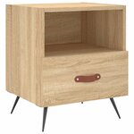 vidaXL Tables de chevet 2 Pièces chêne sonoma 40x35x47 5 cm