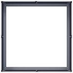 vidaXL Jardinière anthracite 80x80x30 cm acier