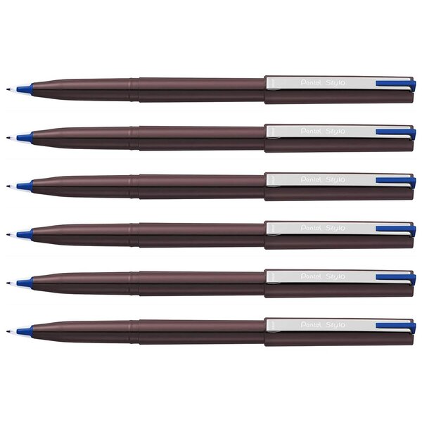 Feutre plume d'ecriture pentel stylo jm20 bleu x 12 pentel