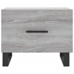 vidaXL Table basse Sonoma gris 50x50x40 cm Bois d'ingénierie