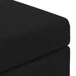 vidaXL Tabouret Noir 61 x 41 x 40 cm Tissu et bois stratifié