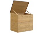 Coffre de jardin en bois "caja" - 137 x 91 x 121 cm - marron