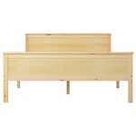 vidaXL Cadre de lit Bois de pin massif 140x200 cm