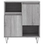 vidaXL Buffets 2 Pièces sonoma gris bois d'ingénierie