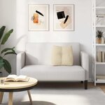 vidaXL Coussin de Dos Crème 45 x 24 x 50 cm tissu