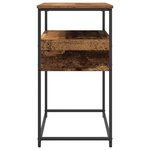 Table Console vidaXL Bois Ancien 75x40x75 cm en Bois et Acier