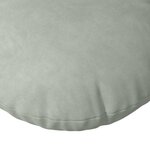 vidaXL Coussins de siège 2 Pièces Gris clair Ø 40 x 13 cm Velours