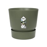 Pot de fleurs rond Greenville Ø 55 x hauteur 50 cm - Extérieur 100 recyclé - Vert