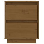 vidaXL Tables de chevet 2Pièces Marron miel 40x35x50cm Bois de pin solide