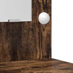 vidaXL Table de Toilette avec tiroir 2 Pièces Marron Bois d'ingénierie
