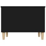 vidaXL Table basse Noir 60x44 5x45 cm Bois d'ingénierie