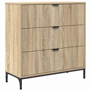 vidaXL Buffet Chêne sonoma 79 5 x 33 x 82 cm Bois d'ingénierie
