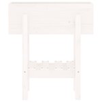 vidaXL Jardinière blanc 62x30x69 cm bois massif de pin