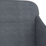 Banc banquette 110 x 76 x 80 cm velours gris foncé 02_0010514
