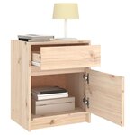 vidaXL Table de chevet 40x31x50 cm bois de pin massif