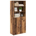 vidaXL Haut Armoire Bois Ancien 80 x 42 5 x 185 cm Bois d'ingénierie