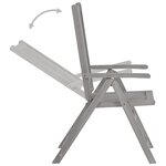 Vidaxl chaises inclinables de jardin 4 pièces avec coussins bois d'acacia