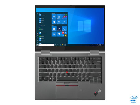Lenovo thinkpad x1 yoga i7-10510u hybride (2-en-1) 35 6 cm (14") écran tactile full hd intel® core™ i7 16 go lpddr3-sdram 512 go ssd wi-fi 6 (802.11ax) windows 10 pro gris