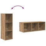 vidaXL Ensemble de meubles TV 3 Pièces chêne artisanal 37 x 37 x 107 cm
