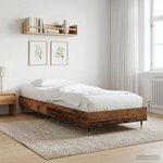 vidaXL Cadre de lit Bois ancien 80 x 200 cm Bois d'ingénierie