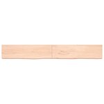 vidaXL Étagère murale 220x30x(2-6) cm bois de chêne massif non traité