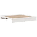 vidaXL Cadre de lit avec tête de lit sans matelas blanc 180x200 cm