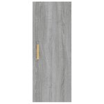 vidaXL Armoire murale Sonoma gris 34 5x34x90 cm Bois d'ingénierie