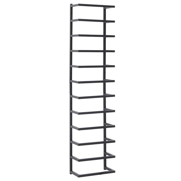 vidaXL Porte-serviette Noir 24x12x96 cm Acier