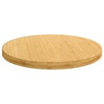 vidaXL Dessus de table Ø90x4 cm bambou