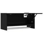 Armoire vidaXL Noir Chêne 70x32 5x35 cm en bois d'ingénierie