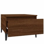 vidaXL Tables d'appoint 2 Pièces Chêne marron 50x46x35 cm Bois ingénierie
