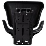 vidaXL Siège de tracteur avec suspension Noir
