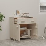 vidaXL Buffet HAMAR Marron miel 79x40x80 cm Bois massif de pin