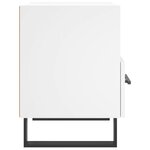 vidaXL Table de chevet blanc 40x35x47 5 cm bois d’ingénierie