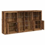 vidaXL Buffet Bois ancien 202 x 37 x 100 cm Bois d'ingénierie