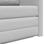 vidaXL Canapé-Lit 110cm Gris nuage tissu